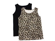 Kids ONLY black/leo tank top (2-pack)